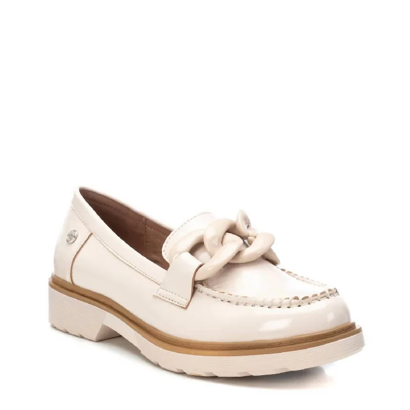 Women's Moccasins In Light Beige