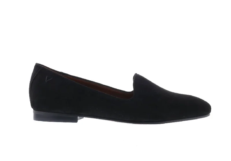 Women's Willa Flat Loafers In Black Suede