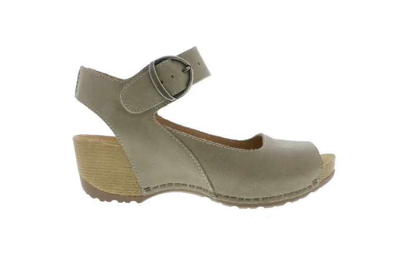 Dansko Tiana (Women's) - Khaki Leather