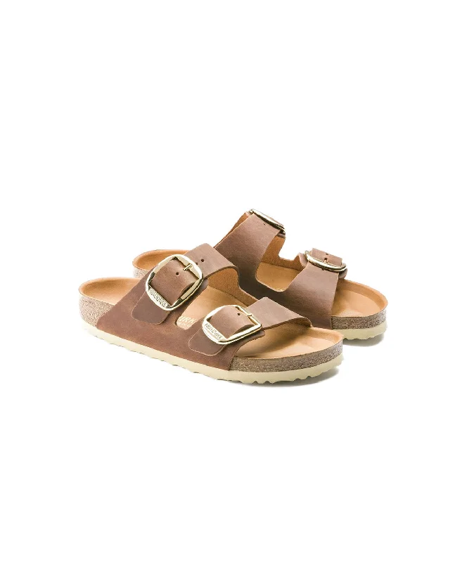 Birkenstock Arizona Big Buckle Oiled Leather Cognac Sandals