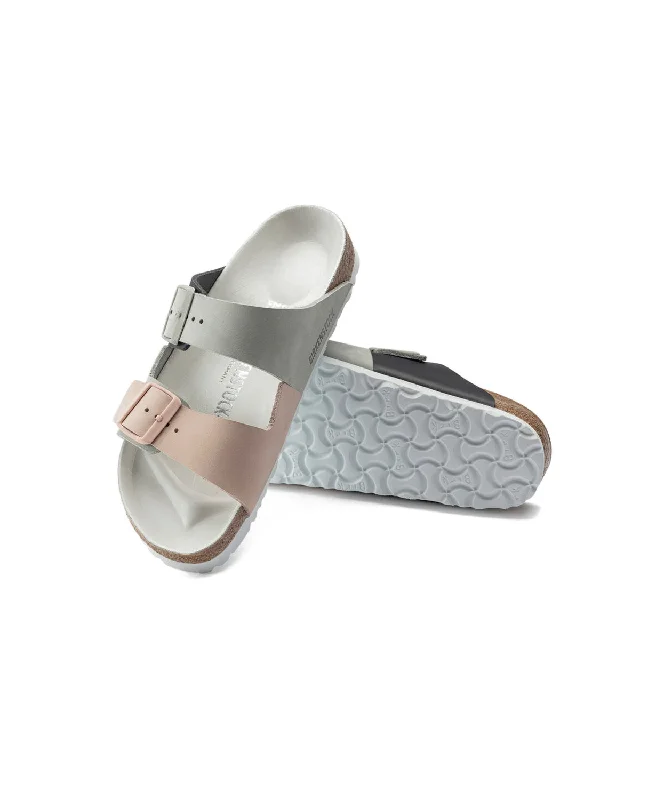 Birkenstock Arizona Split Nubuck Leather Mineral/Light Rose Sandals