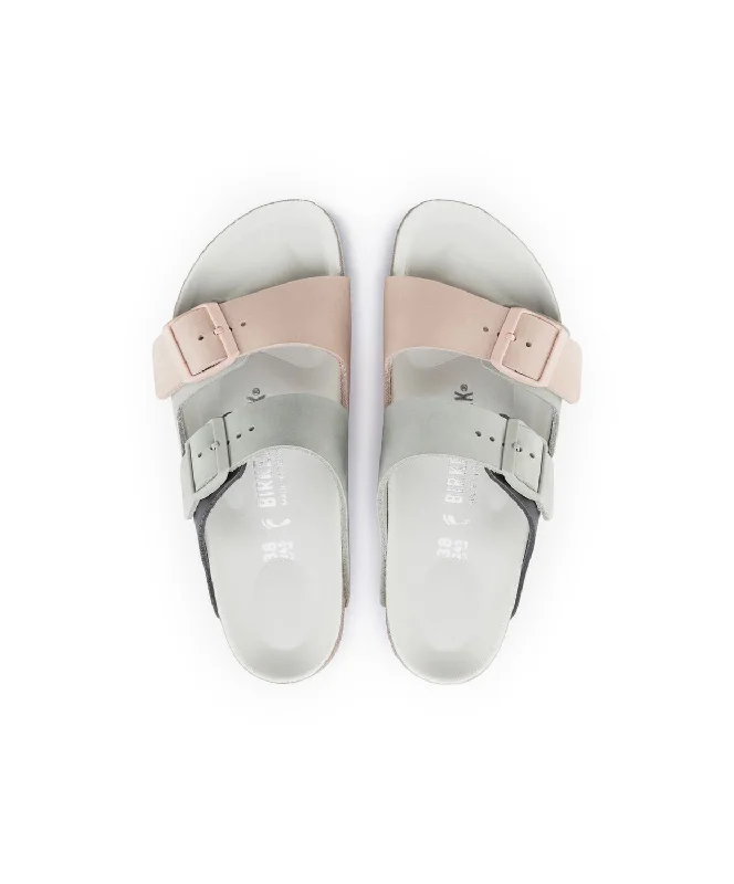 Birkenstock Arizona Split Nubuck Leather Mineral/Light Rose Sandals