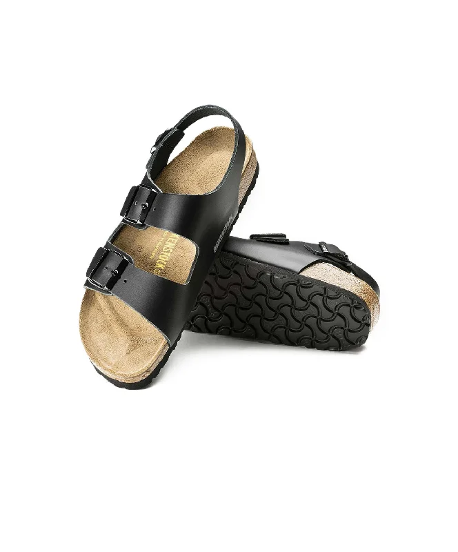 Birkenstock Milano Leather Black Sandals