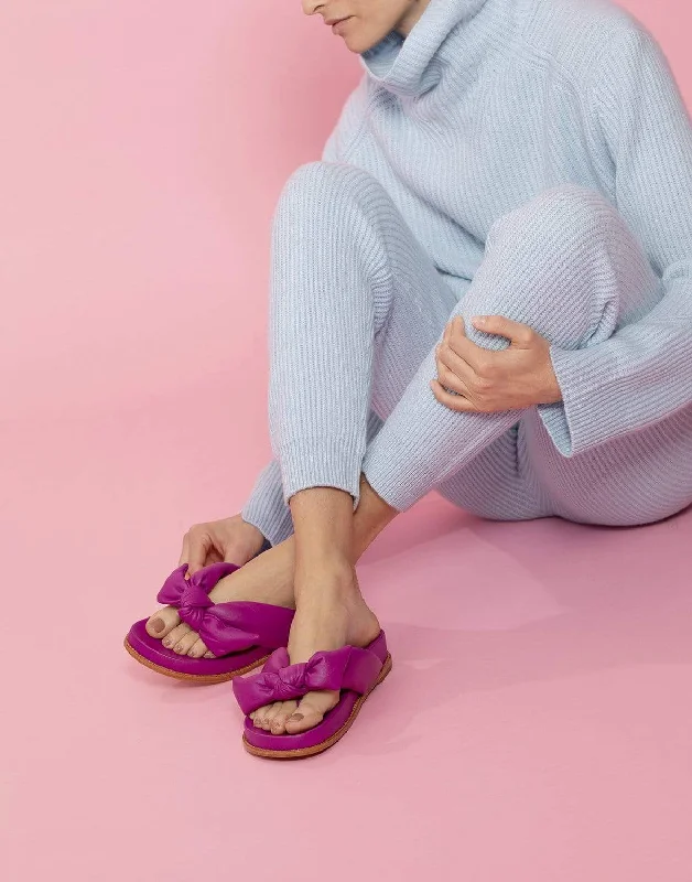 Clarita Soft Leather Sandal - Orchid