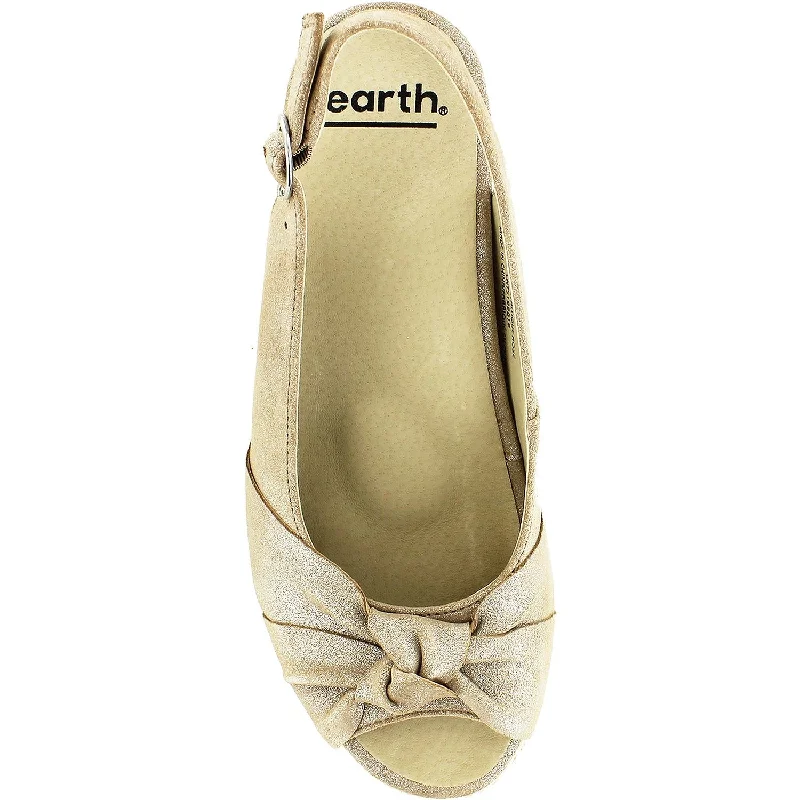 Women's Earth Bermuda Blush Metallic Leather