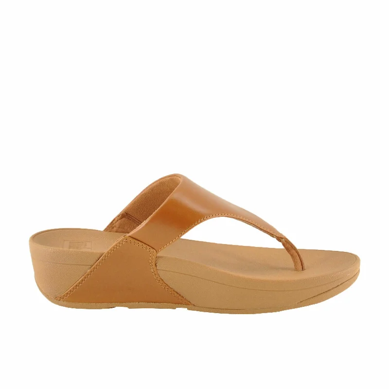 Fitflop Lulu Leather Toepost I88-592 (Light Tan)