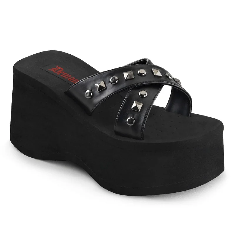 FUNN-29 Black Vegan Leather