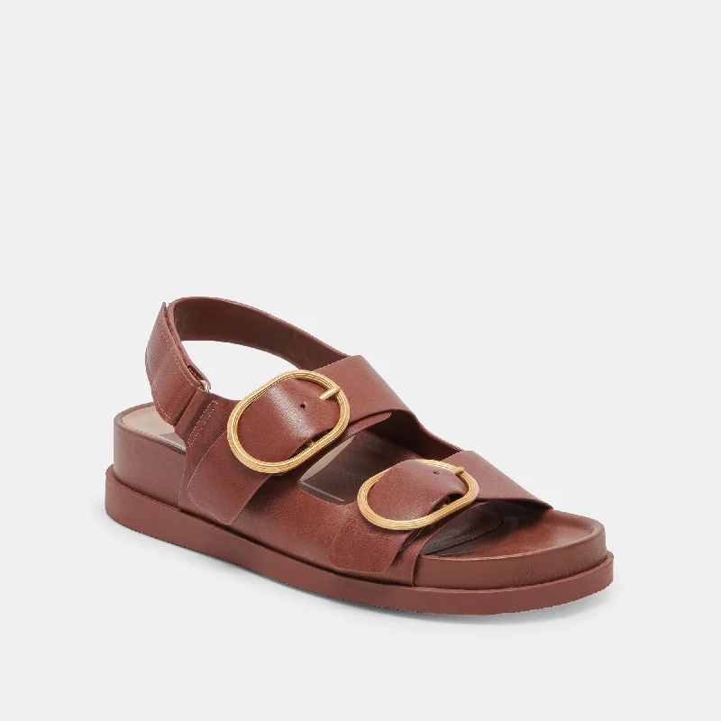 STARLA SANDALS BROWN LEATHER