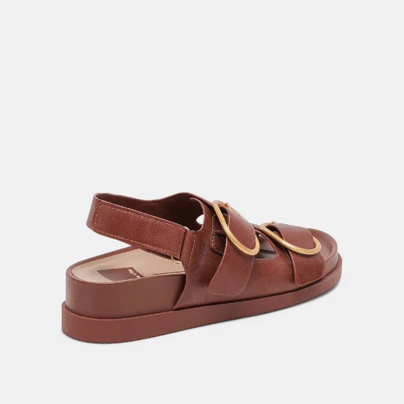 STARLA SANDALS BROWN LEATHER