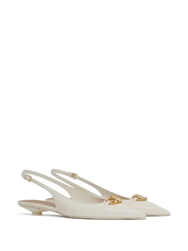 VALENTINO GARAVANI Bold V-Logo Leather Sandals