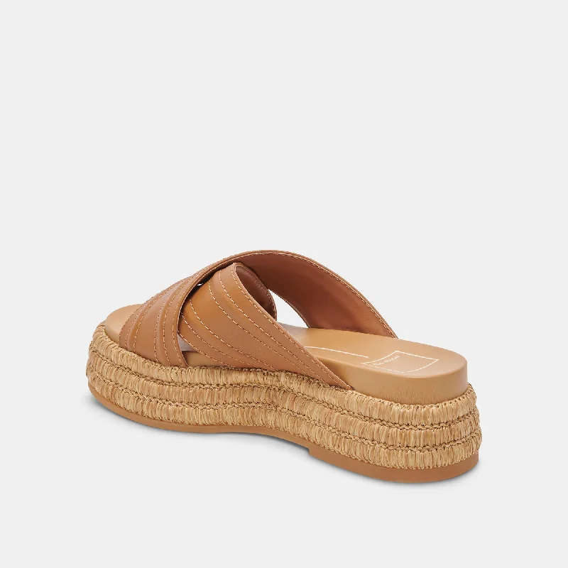 WESLEE SANDALS TAN LEATHER