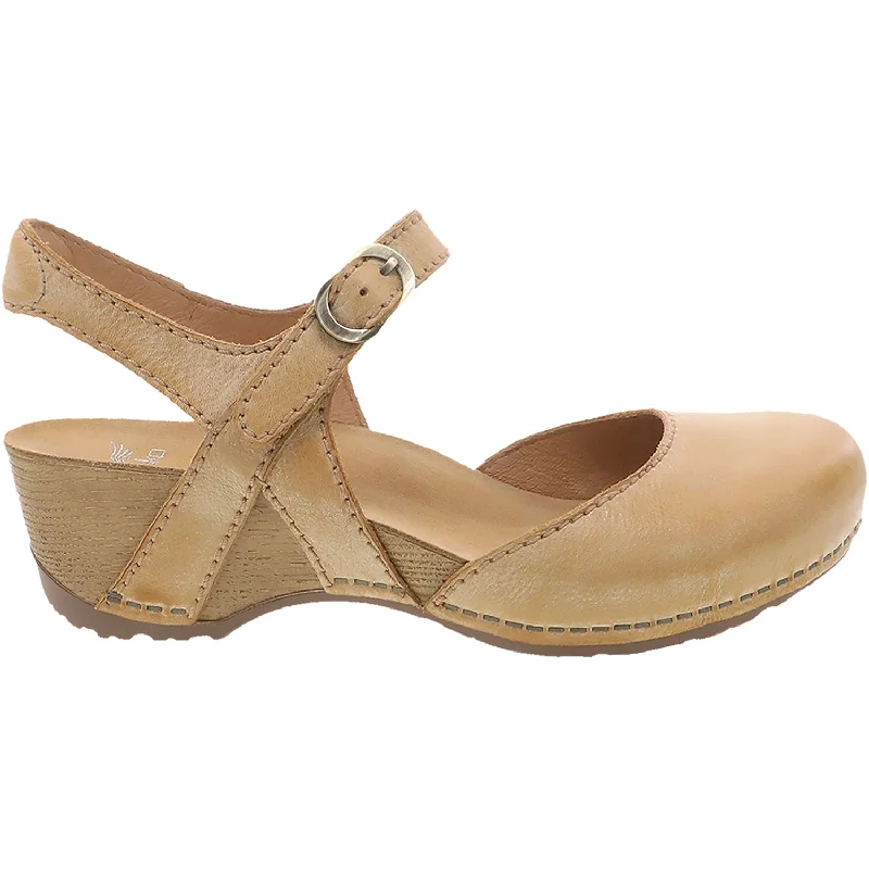 Women's Dansko Tiffani Tan Milled Burnished Leather