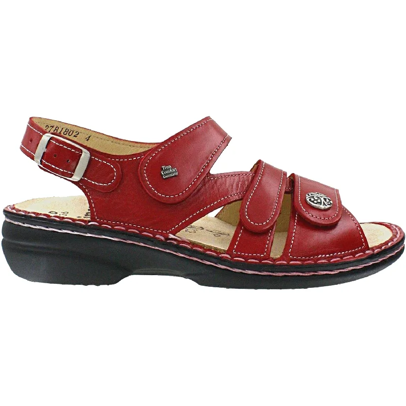 Women's Finn Comfort Gomera Soft Red Leather