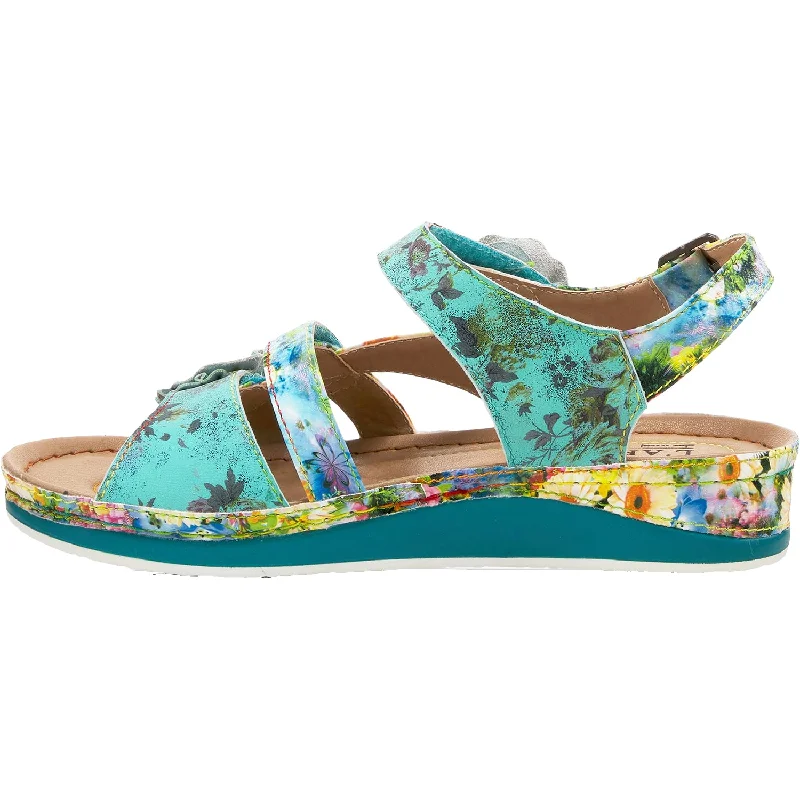 Women's L'Artiste by Spring Step Joelina Turquoise Multi Leather