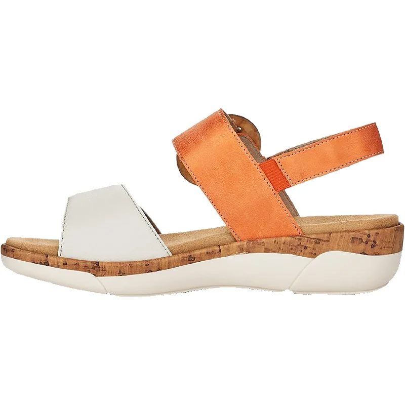 Women's Remonte R6853-38 Jocelyn 53 Off White/Orange Leather