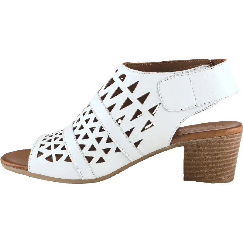 Women's Spring Step Dorotha White Leather