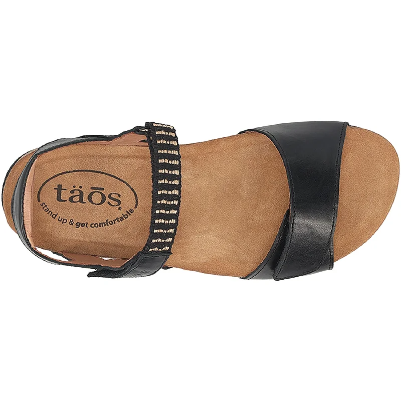 Women's Taos Symbol Black Leather