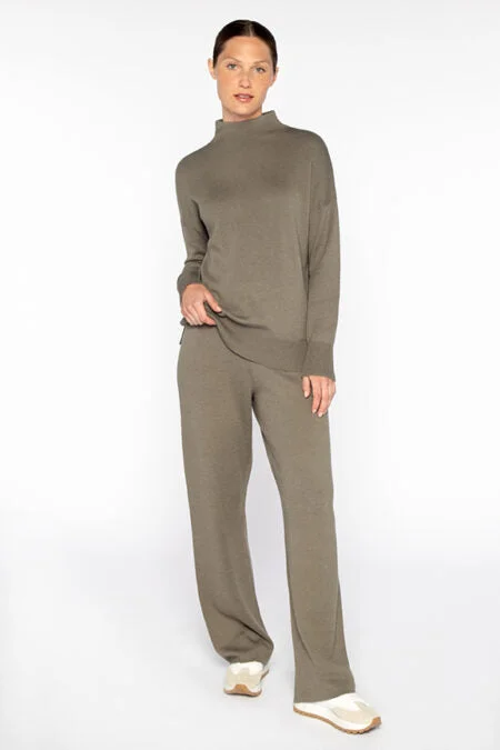 Kinross Cashmere Doubleknit Hi-Low Funnel Best sweaters for fall