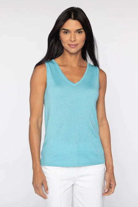 Kinross Cashmere Front to Back Tank