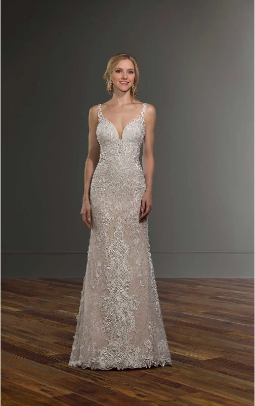 1003 Sheer Wedding Dress