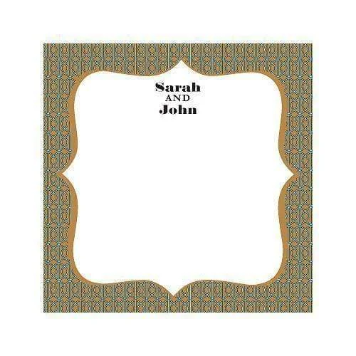 Personalized Well Wishing Cards with Tent Card (Pack of 1) Mermaid Wedding Gown