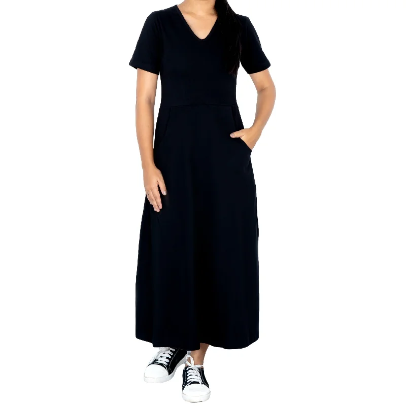 Onyx Long Midi Dress (With Waist Seam) Sexy midi dresses