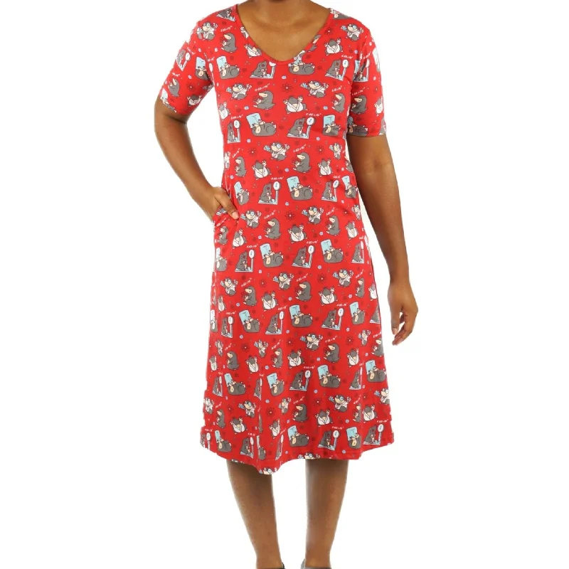 Science Moles Midi Dress (No Waist Seam) [FINAL SALE] Women's midi dresses