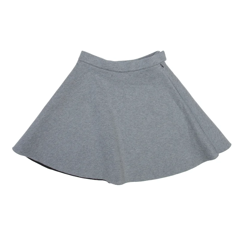 COS Short Flare Skirt Grey Womens S