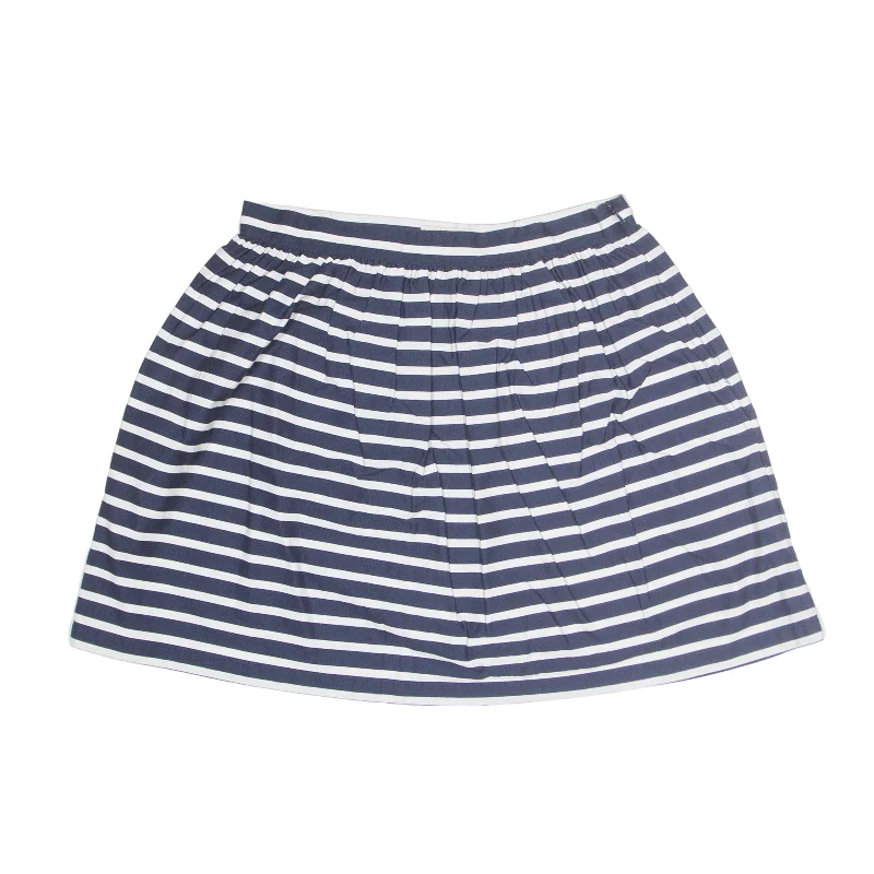 JACK WILLS Nautical Short Flare Skirt Blue Striped Womens UK 10 Colorful Mini Skirt