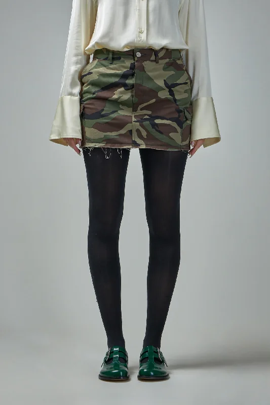 Cargo Camo Mini Skirt Boho Mini Skirt