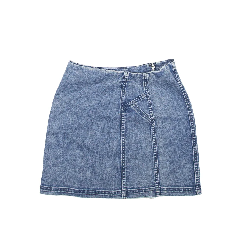 WILD FABLE Y2K Acid Wash Short Mini Skirt Blue Denim Womens XS Bodycon Mini Skirt