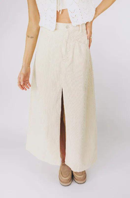 FREE PEOPLE - Come As You Are Cord Maxi Skirt Soft Flow Maxi