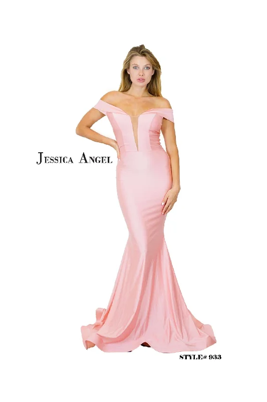 Jessica Angel Prom Long Off Shoulder Formal Gown 933 Spring party dresses