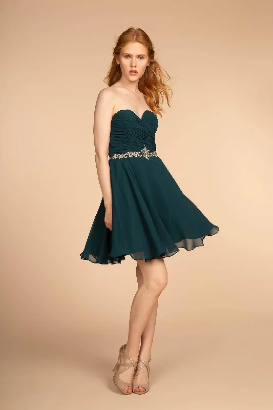 Strapless Short Cocktail Dress Formal Girls' party dresses