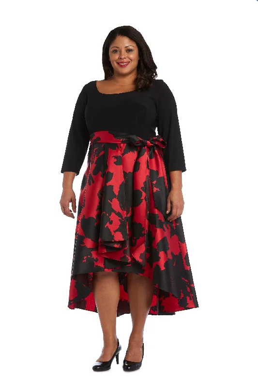 R&M Richards 1621W High Low Plus Size Cocktail Dress Discounted party dresses