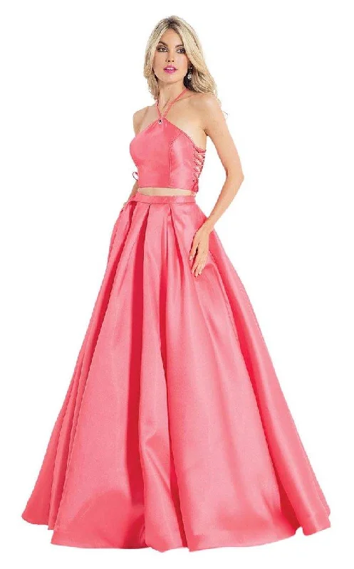 Rachel Allan Prom Two Piece Long ball Gown 6040 Edgy party dresses