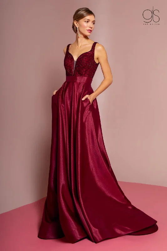 Prom Long Formal Evening Dress with Pockets Best party dresses for wedding guests