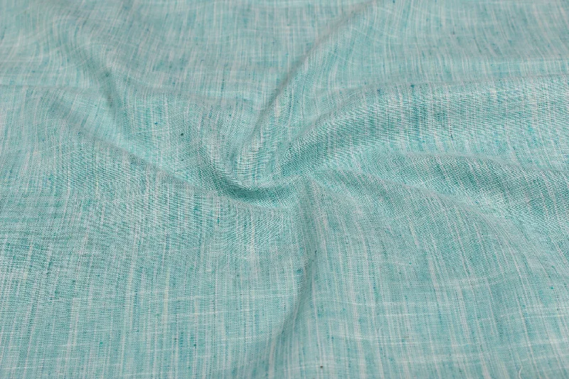 Aqua Blue Cotton Plain Polyester Blend Fabric Flowy unclassified dresses