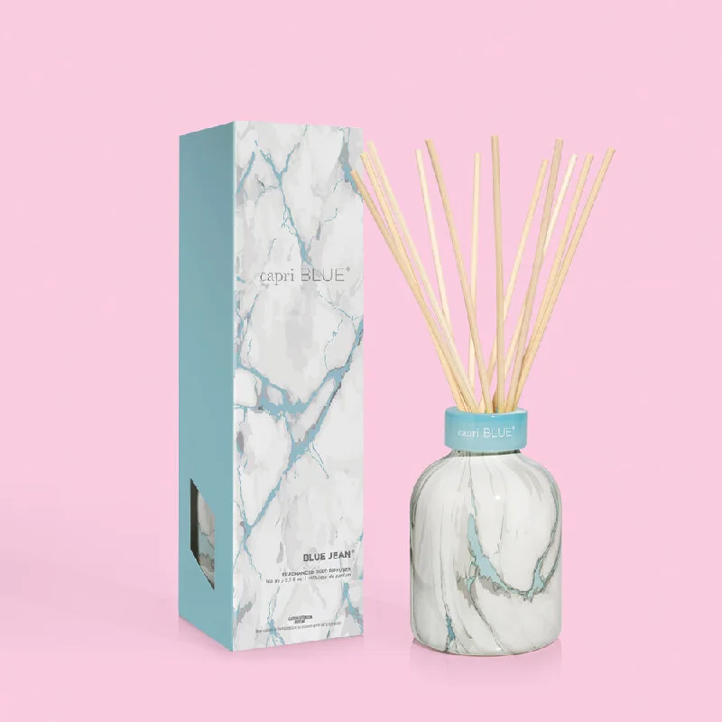 Capri Blue Blue Jean Modern Marble Petite Reed Diffuser, 5.7 fl oz Office unclassified dresses