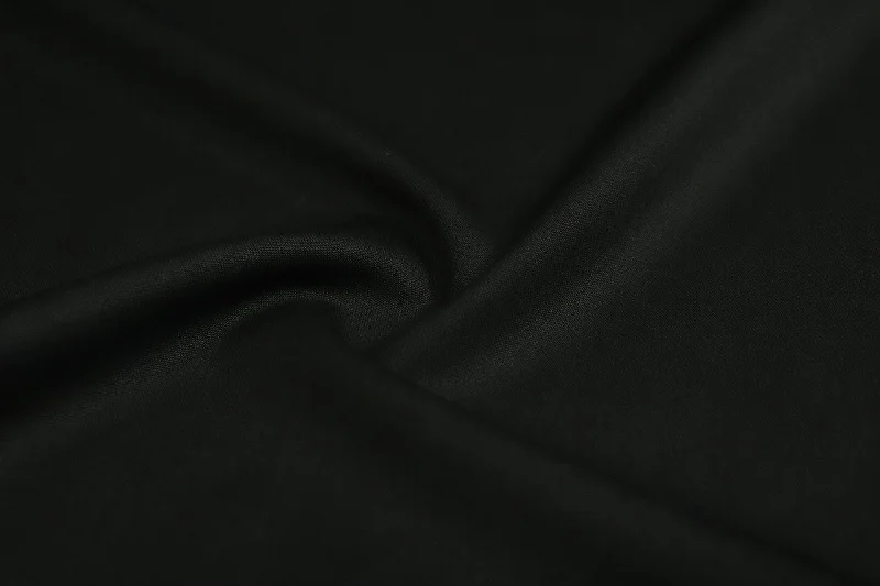 Charcoal Black Plain Suiting Viscose Fabric Earthy tone unclassified dresses