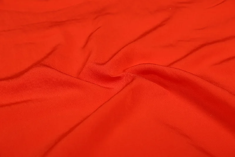 Orange Plain Viscose Blend Twill Fabric Stretchy unclassified dresses