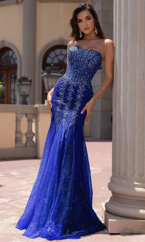 Portia and Scarlett PS25169 - Godet Detailed Prom Dress Everyday wear unclassified dresses