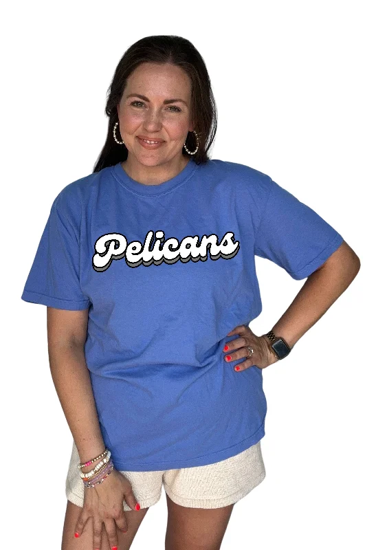 School Spirit Comfort Colors Tee Retro Pelicans (PRE-ORDER) Party unclassified dresses