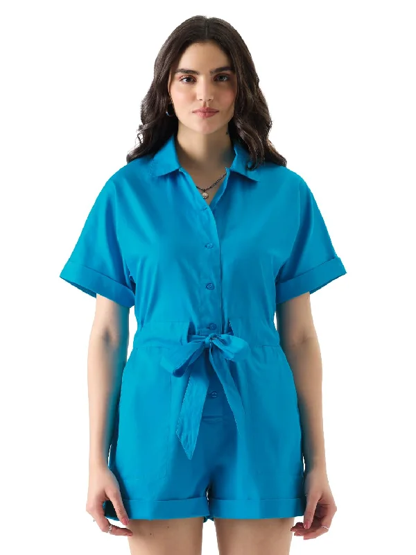 The Souled Store Buy Solids: Azure Jumpsuit Online Casual chic unclassified dresses