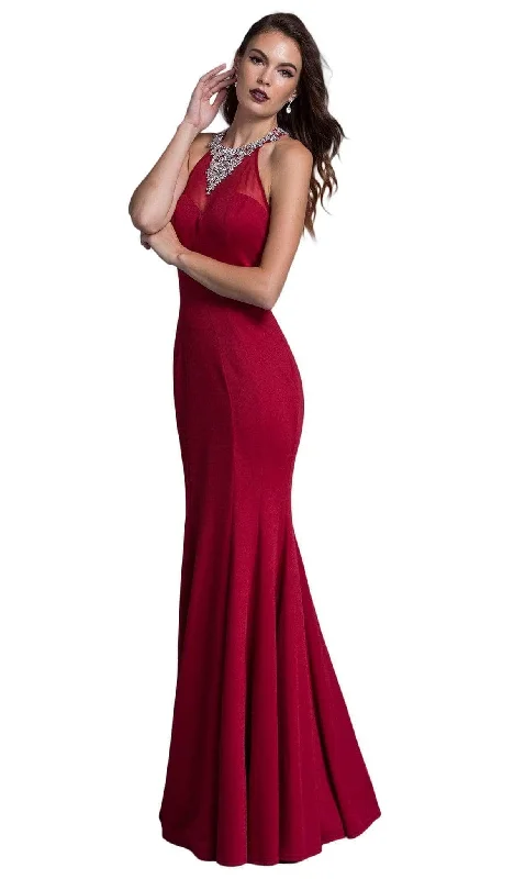 Trevi Collection - L1976 Halter Embellished Prom Dress Elegant evening unclassified dresses