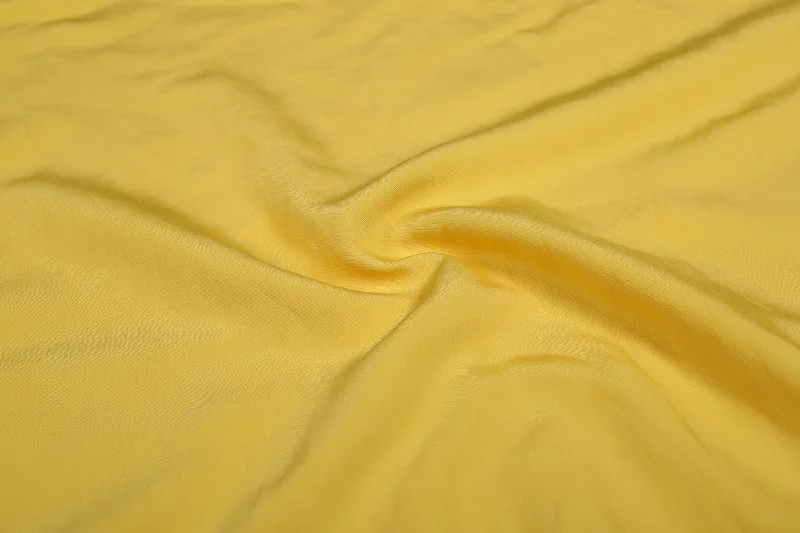 Yellow Plain Viscose Blend Twill Fabric Lightweight unclassified dresses