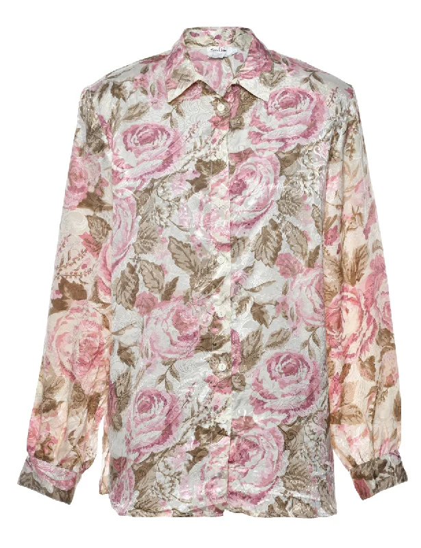 Floral Shirt - L Anniversary floral dresses