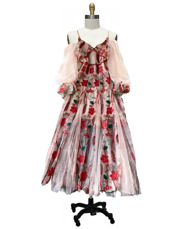 Iridessa- the Pink Floral Print Fairy Princess Dress Budget-friendly floral dresses