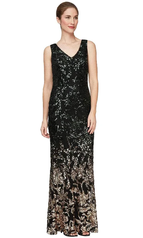 Alex Evenings 8196709 - Sequin Evening Gown Sequin Dress Casual