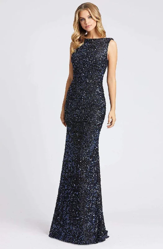 Ieena Duggal 26331I - Sequined Sleeveless Dress Elegant Glitter Sequin